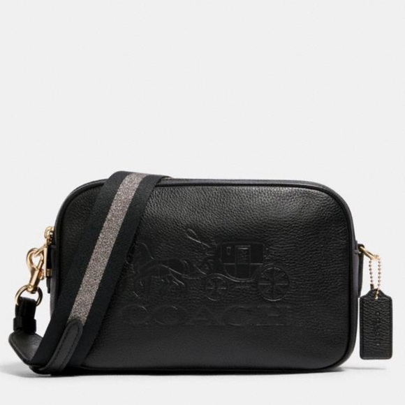 Coach Bags Coach Jes Crossbody Double Zip Leather Bag Black Poshmark